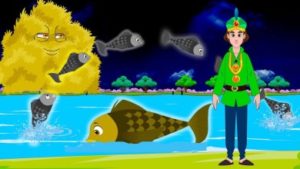 قصص اطفال قصيرة بالصور: قصة الملك و السمكات السبع
