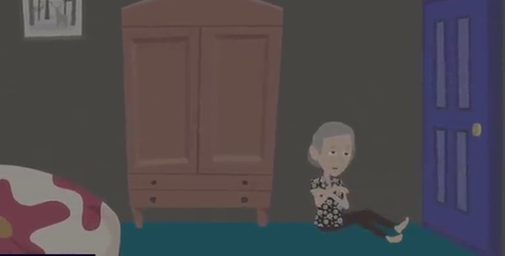 قصة رعب مضحكة : القاتل المرعب و العجوز المسكينة