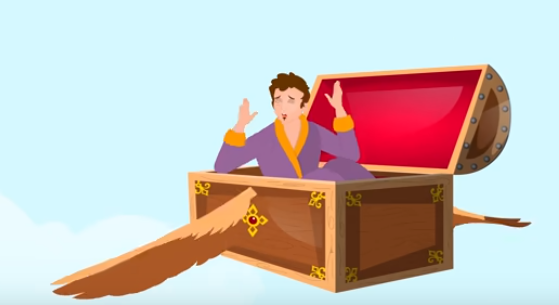 قصة الصندوق الطائر