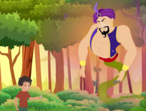 قصة جني الزجاجة