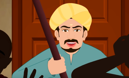 قصص الاطفال مكتوبة : قصة الحلاق الأحمق