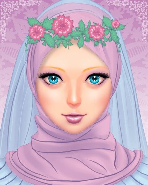 الصور بنات كرتون محجبات 1
