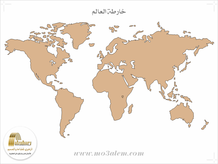 خريطة العالم صماء جديدة 10