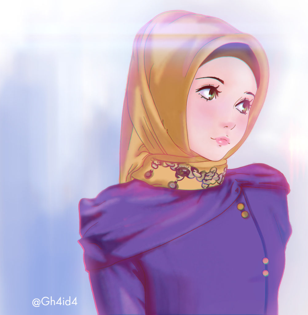 الصور بنات كرتون محجبات 12