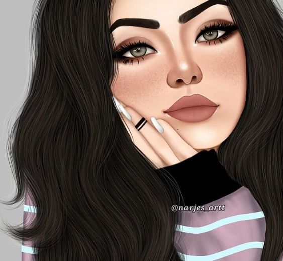 خلفيات بنات كرتون كيوت 14