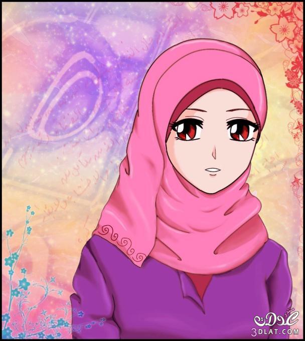 الصور بنات كرتون محجبات 14