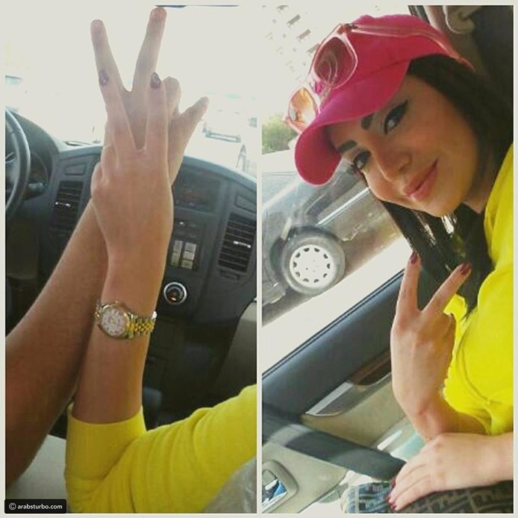 صور فوز الشطي في سيارتها2