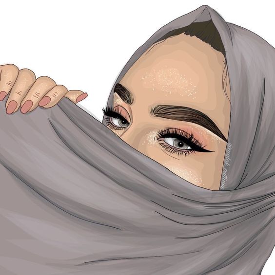 الصور بنات كرتون محجبات 2