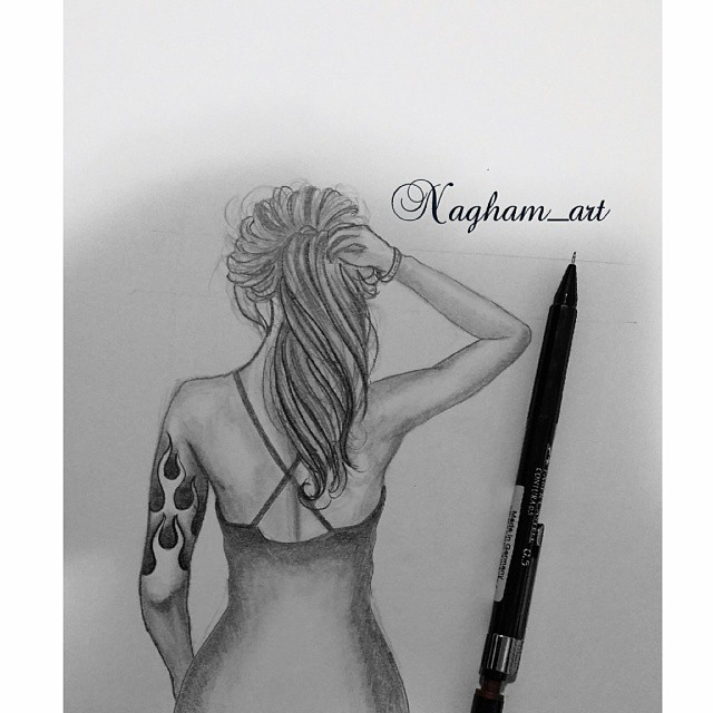 رسومات عميقة بالرصاص1