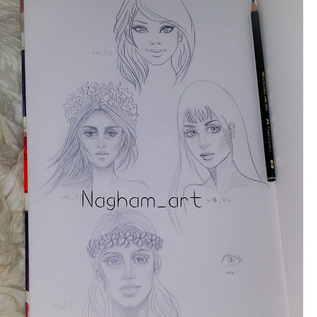 رسومات عميقة بالرصاص2