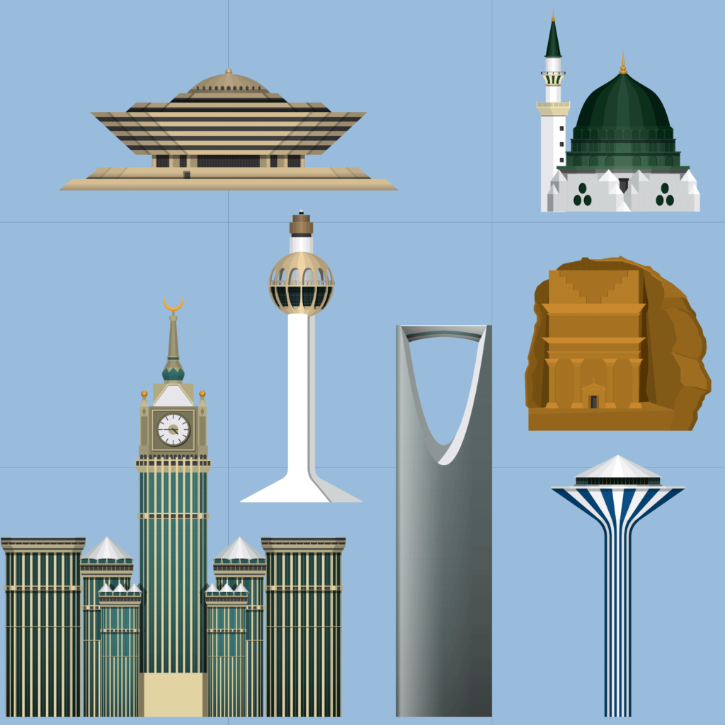معالم المملكة رسم 4