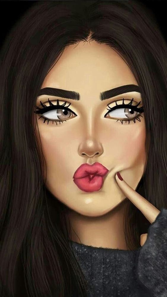 خلفيات بنات كرتون كيوت 4