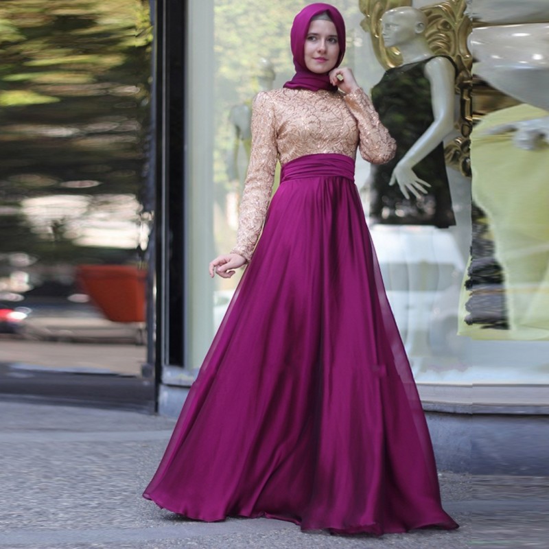 فساتين سواريه محجبات 2020 6