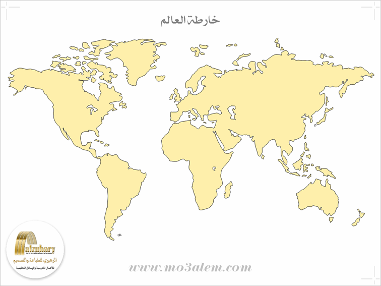 خريطة العالم صماء جديدة 7