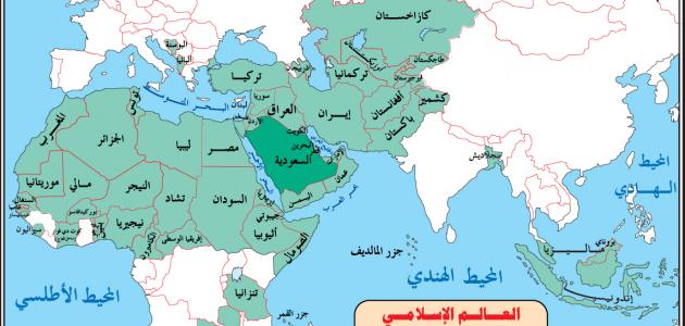 خريطة العالم الاسلامي قديما 4
