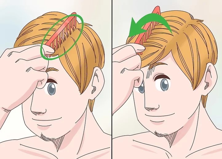قسم شعرك إلى أجزاء