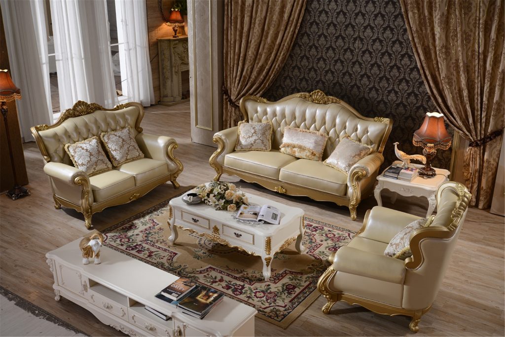 ديكورات غرف استقبال كلاسيك2