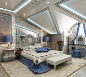 ديكور جبس غرف نوم رومانسية