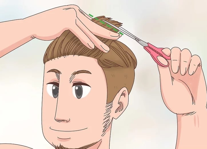 كن لطيفًا على رأسك أثناء قطع أعلى الشعر