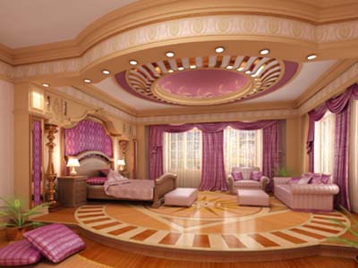 ديكور جبس غرف نوم كلاسيك5