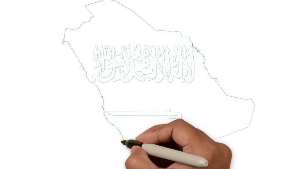 طريقة رسم رسمة عن الوطن 5