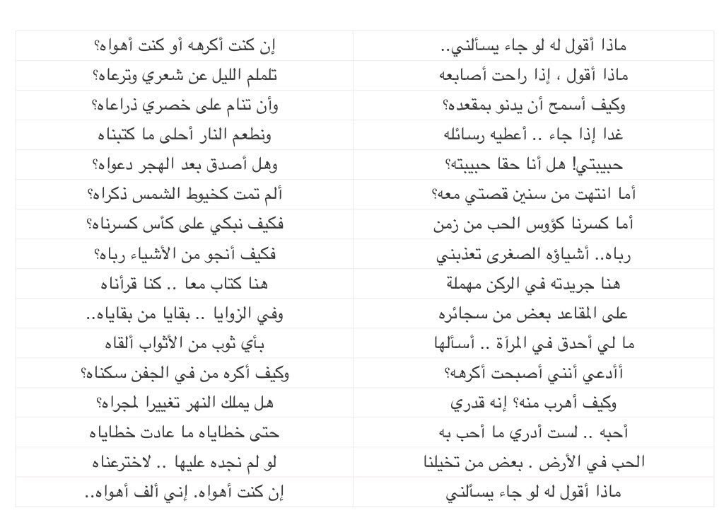 شعر نزار قباني عن حب المرأة للرجل