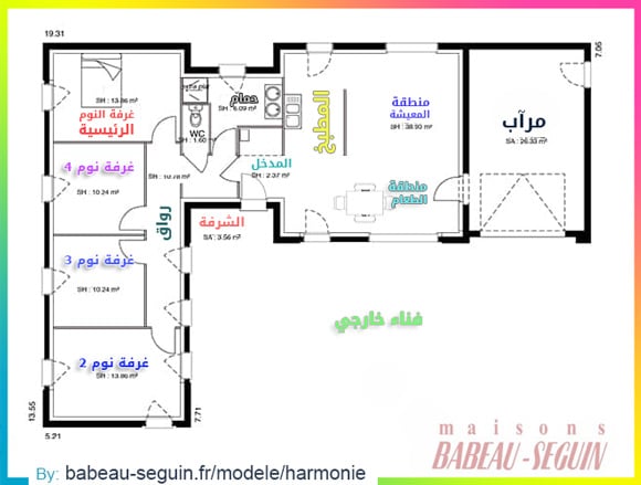 تصاميم فلل صغيرة دور واحد2
