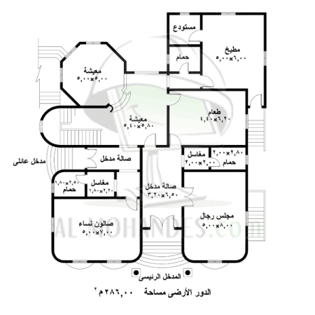 مخططات فلل خليجية4