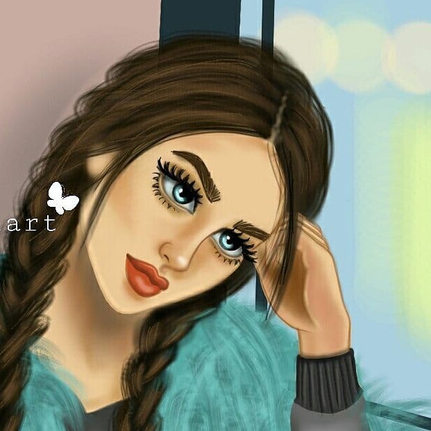 اجمل الصور الحزينة للبنات كرتون ٣