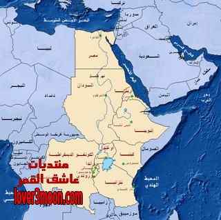 خريطة نهر النيل من المنبع إلى المصب4