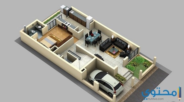 مخططات فلل صغيرة 4