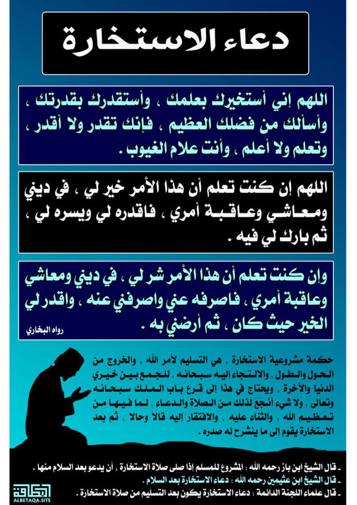 شرح صلاة الاستخارة