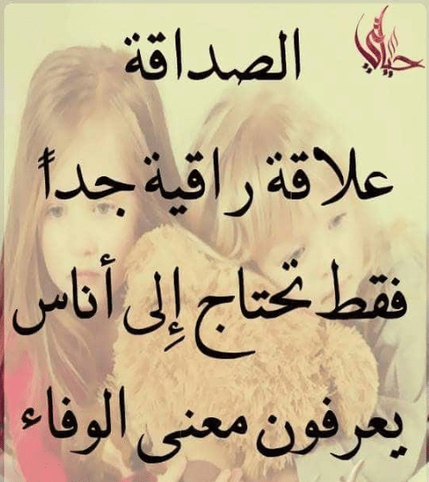 كلمات رائعة عن الصداقة