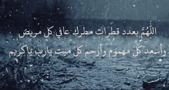 دعاء عند نزول المطر للرزق ١
