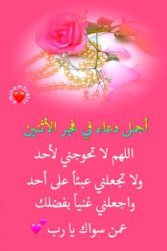 دعاء فجر الاثنين