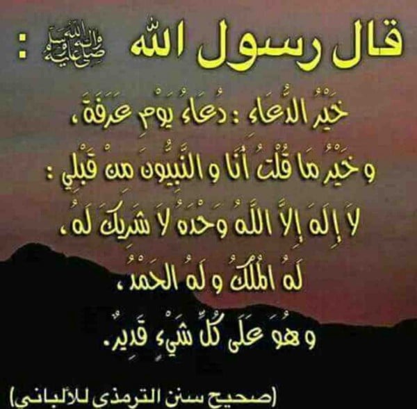 افضل دعاء يوم عرفة لغير الحاج ٢