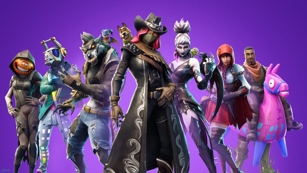 خلفيات فورت نايت سكلتون بنفسجي ٢