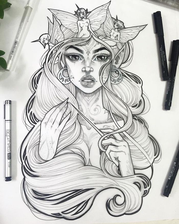 رسومات كيوت بالرصاص2