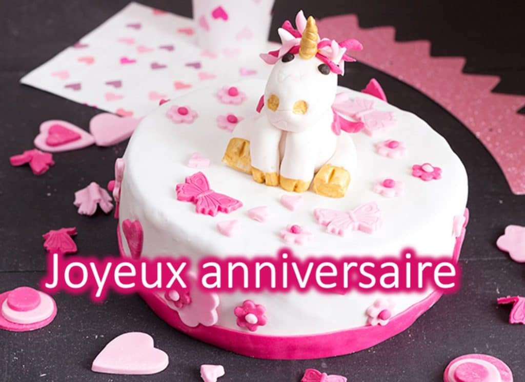 بطاقة تهنئة عيد ميلاد بالفرنسية