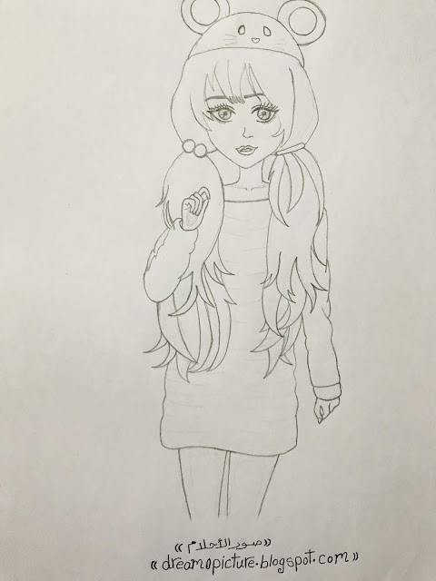 رسومات كرتون بالرصاص1