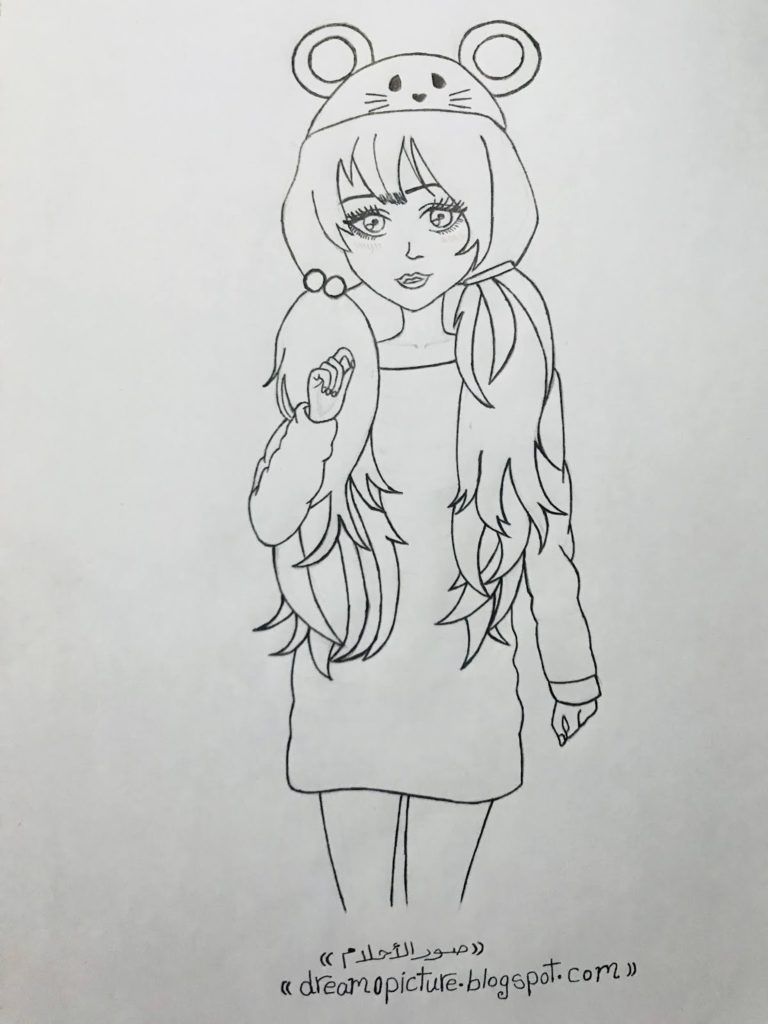 رسم بالرصاص كرتون2