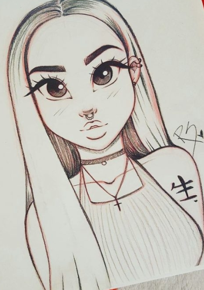 رسم بالرصاص كرتون3