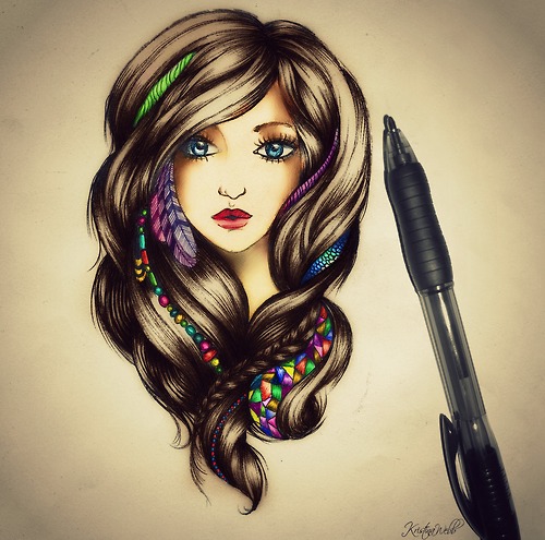 رسومات بنات جميلة3