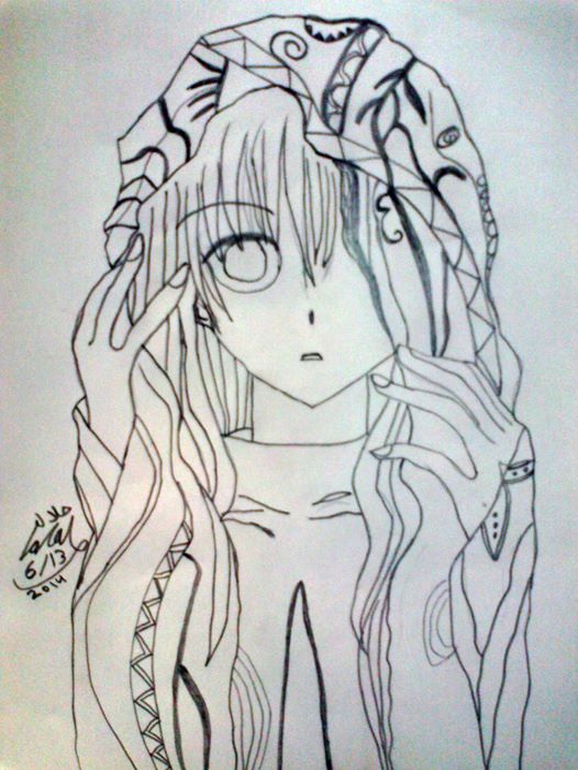 رسومات انمي بالرصاص3