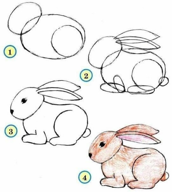 رسم بالرصاص سهل للاطفال2