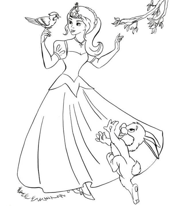 رسومات تلوين للبنات للطباعة3