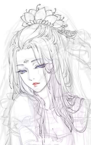 رسم بنات انمي1