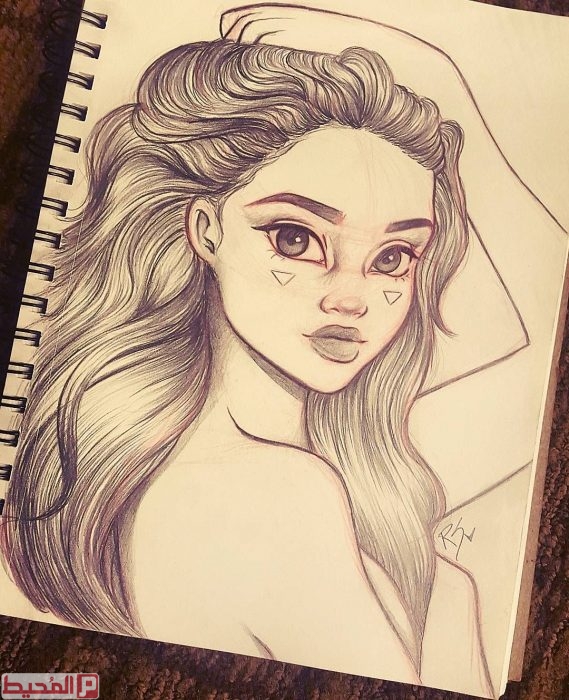 رسم بنات انمي2