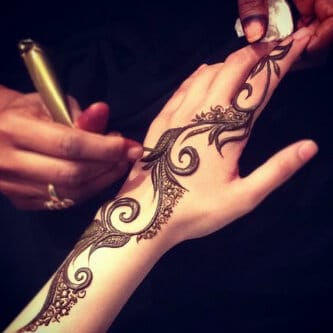 3نقش حناء اماراتي عريض