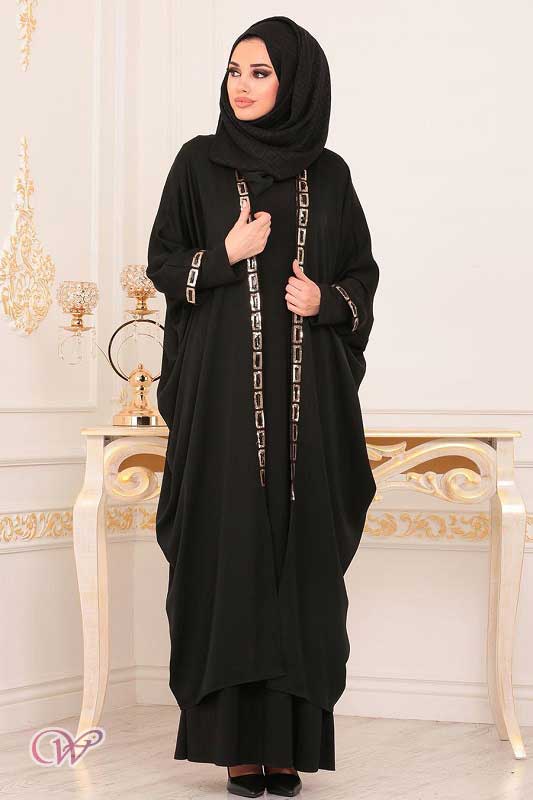 عبايات خليجية سوداء بسيطة4